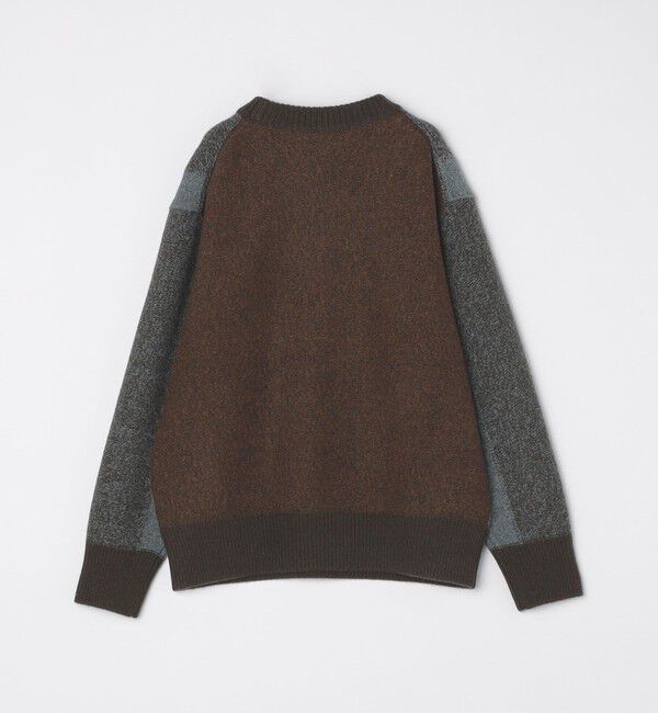 SHIPS「Slopeslow: TRICOLOR CREW NECK SWEATER」|ニット・セーター|
