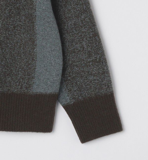 SHIPS「Slopeslow: TRICOLOR CREW NECK SWEATER」|ニット・セーター|