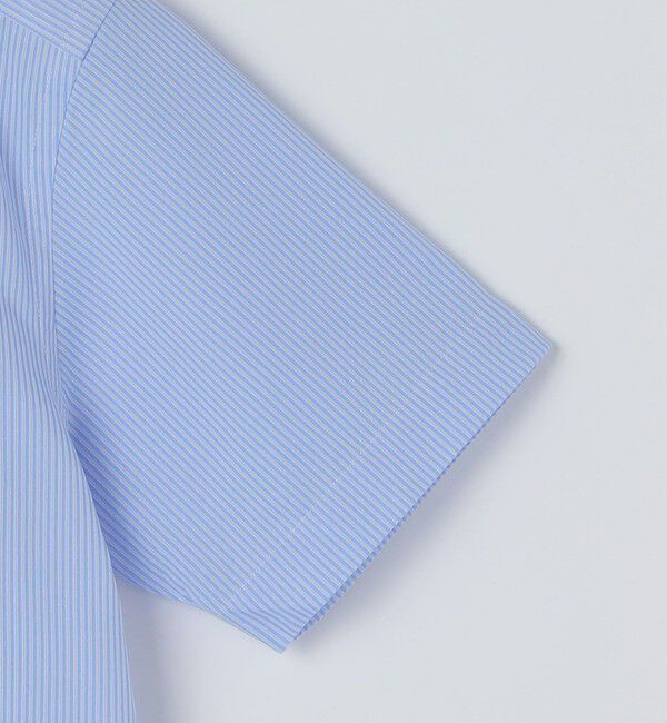 SHIPS「SHIPS:〈FUNCTION〉Albini &times; RENU(R)半袖 ジャージー ストライプ シャツ」|シャツ・ブラウス|