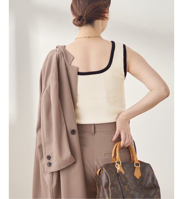 journal standard L'essage「《接触冷感/手洗い可》クールタッチ2WAYニットタンクトップ」|タンクトップ|