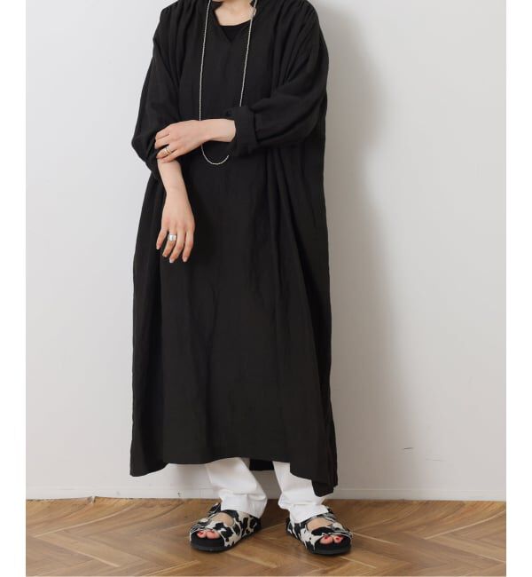 journal standard luxe「40リネン トニーワンピース」|ワンピース|ブラック