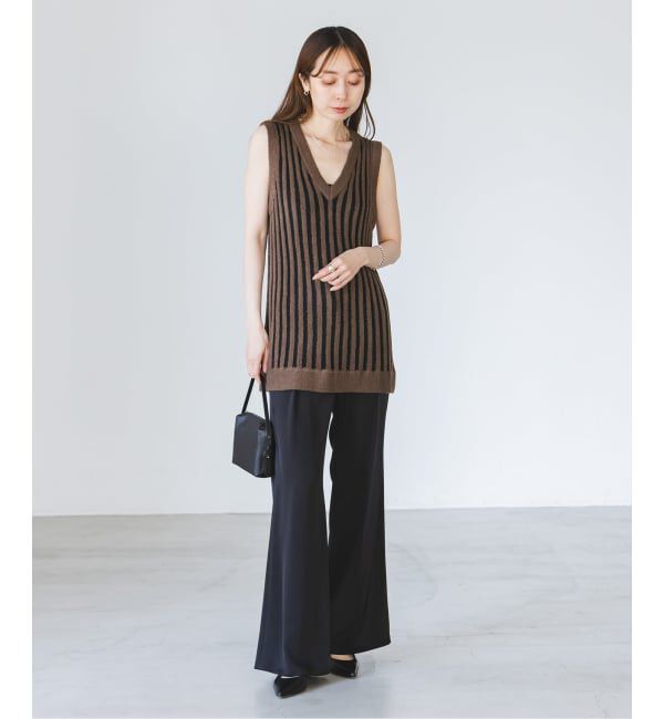 NOBLE「《NOBLE別注カラー》PROVOKE/プロヴォーク loopyarn stripe vest」|ベスト・ジレ|