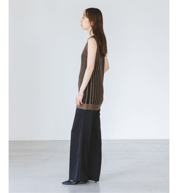 NOBLE「《NOBLE別注カラー》PROVOKE/プロヴォーク loopyarn stripe vest」|ベスト・ジレ|