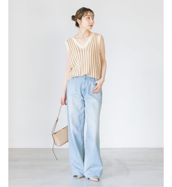 NOBLE「《NOBLE別注カラー》PROVOKE/プロヴォーク loopyarn stripe vest」|ベスト・ジレ|