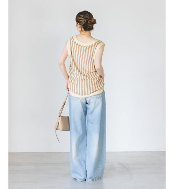 NOBLE「《NOBLE別注カラー》PROVOKE/プロヴォーク loopyarn stripe vest」|ベスト・ジレ|