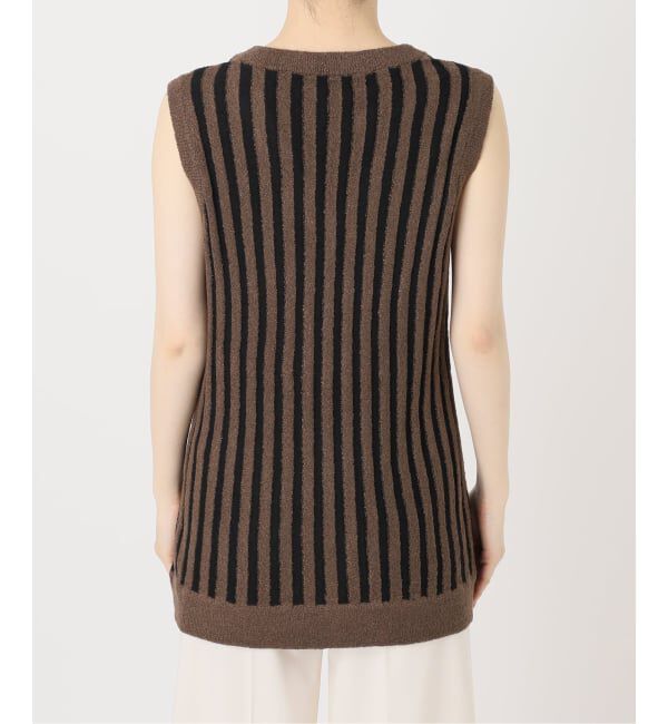 NOBLE「《NOBLE別注カラー》PROVOKE/プロヴォーク loopyarn stripe vest」|ベスト・ジレ|
