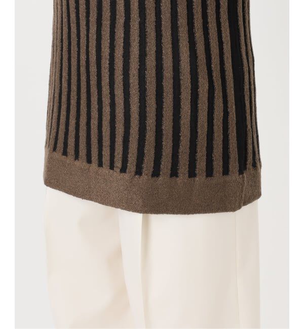 NOBLE「《NOBLE別注カラー》PROVOKE/プロヴォーク loopyarn stripe vest」|ベスト・ジレ|