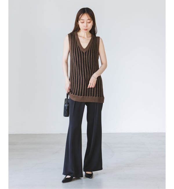 NOBLE「《NOBLE別注カラー》PROVOKE/プロヴォーク loopyarn stripe vest」|ベスト・ジレ|