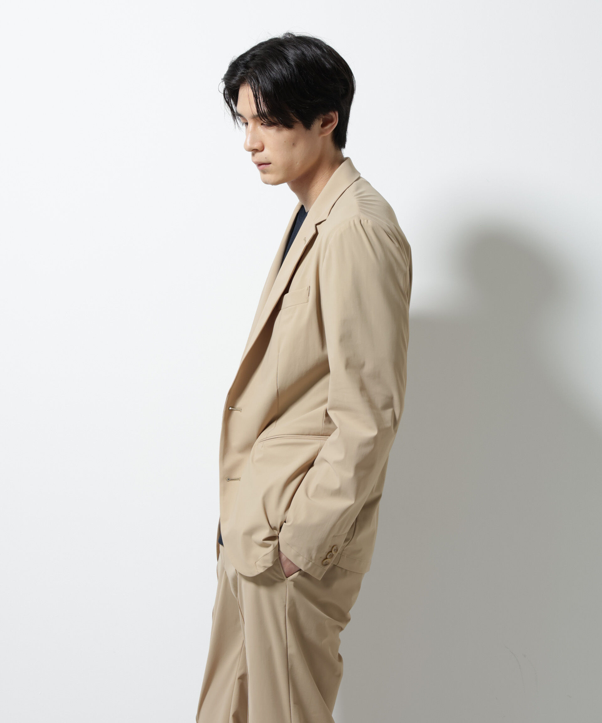nano･universe「｢N JACKET PREMIUM｣ｸｰﾙﾀｯﾁ4WAYｽﾄﾚｯﾁｼﾞｬｹｯﾄ撥水(ｾｯﾄｱｯ 」|スーツ|