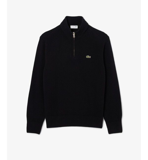 LACOSTE「ハイネックハーフジップ ウールニットセーター」|ニット・セーター|