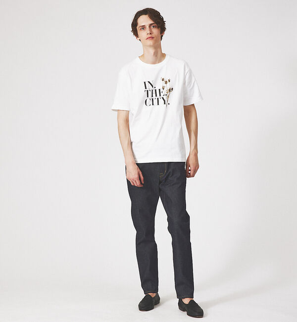 ABAHOUSE「【IN THE CITY】ドライフラワー 半袖 Tシャツ」|Tシャツ・カットソー|