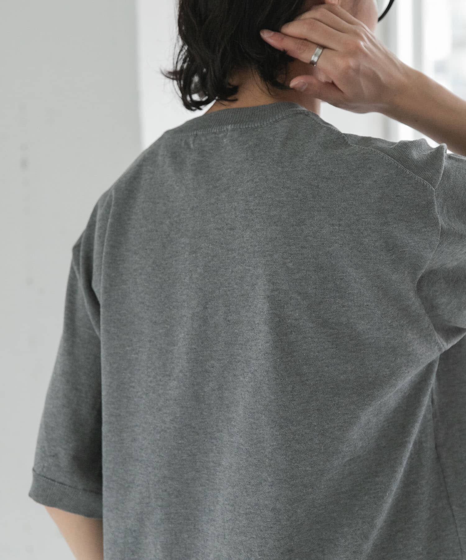 URBAN RESEARCH DOORS「FORK&SPOON　クルーネックニットTシャツ」|ニット・セーター|