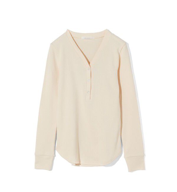 MIDIUMISOLID「MIDIUMISOLID for Ladies リブヘンリーネックプルオーバー」|Tシャツ・カットソー|