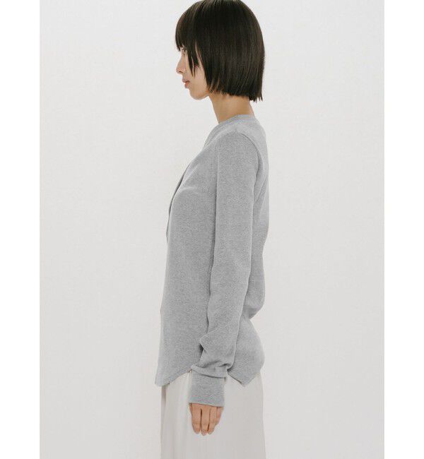 MIDIUMISOLID「MIDIUMISOLID for Ladies リブヘンリーネックプルオーバー」|Tシャツ・カットソー|
