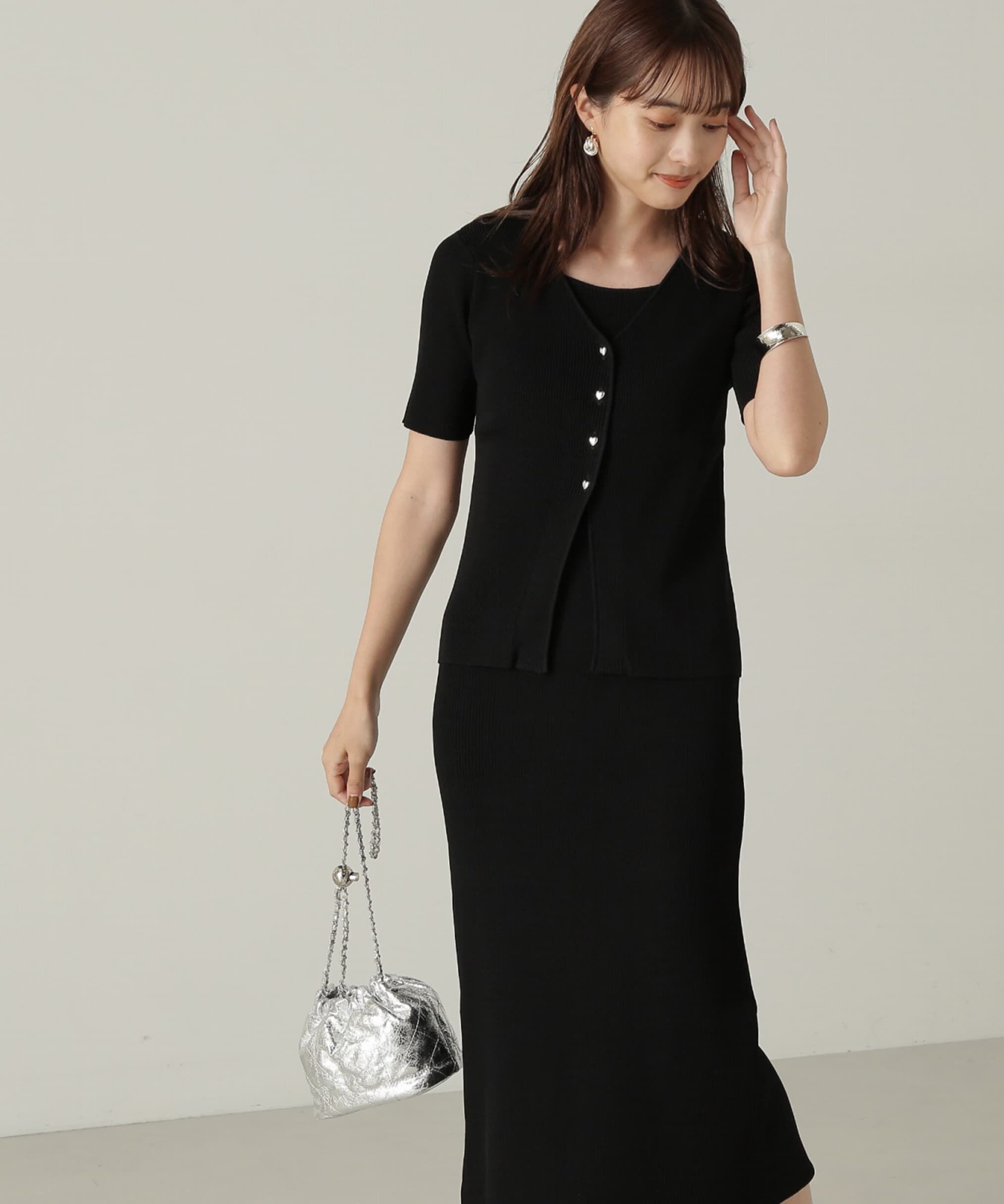 PROPORTION BODY DRESSING「リブカーデ付ニットナローワンピース」|ワンピース|