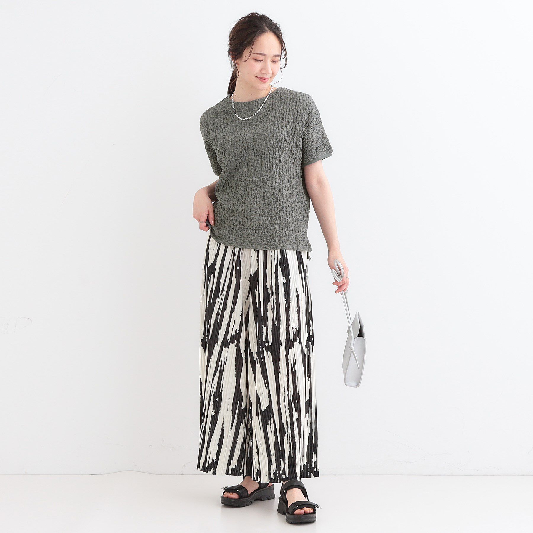 SHOO･LA･RUE「【S-LL】ぽこぽこ素材がこなれ見え ドルマントップス」|Tシャツ・カットソー|