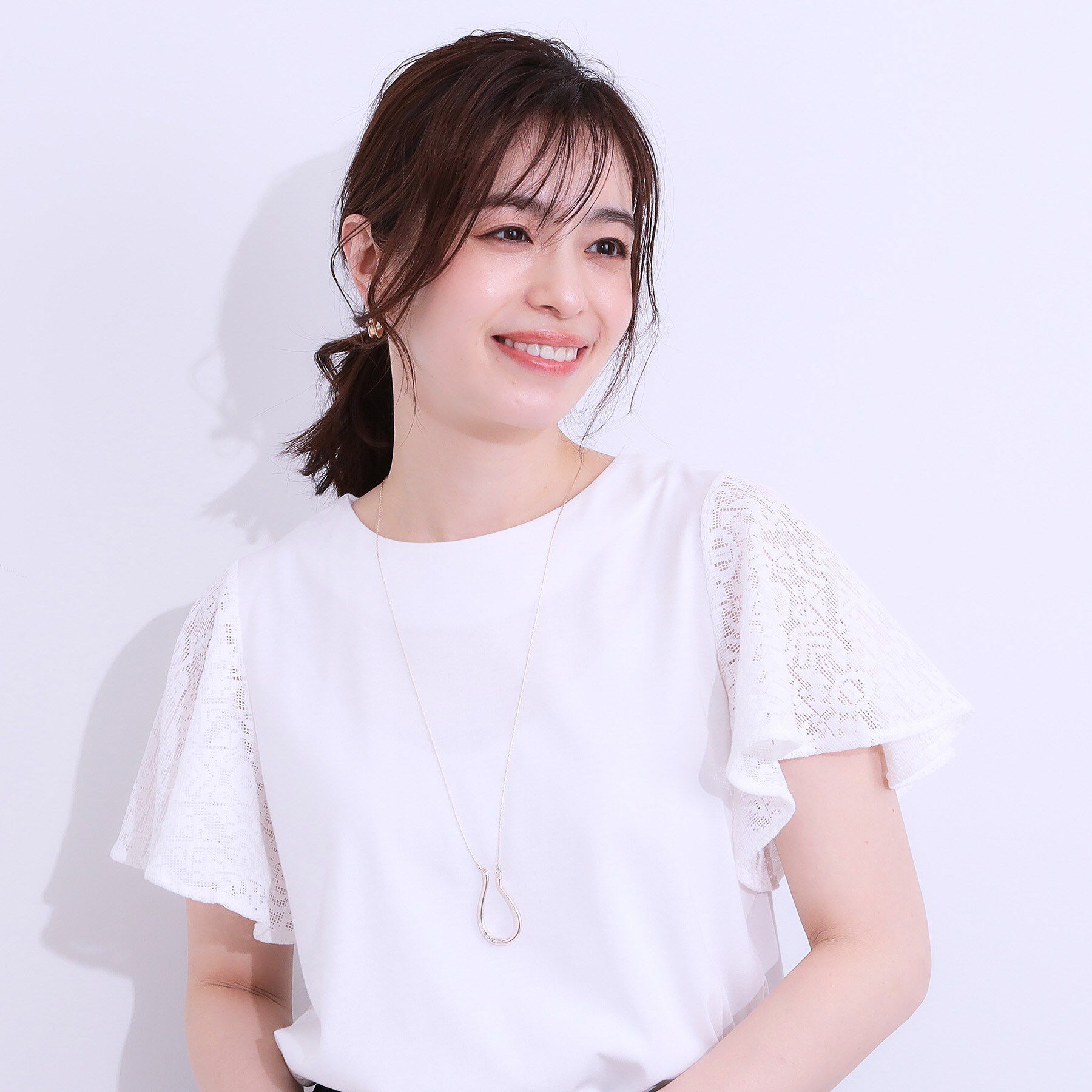 SHOO･LA･RUE「ニュアンスUモチーフネックレス」|ネックレス|