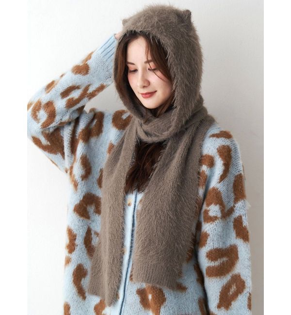 CALNAMUR「キャットシャギーマフラーキャップ」|その他|