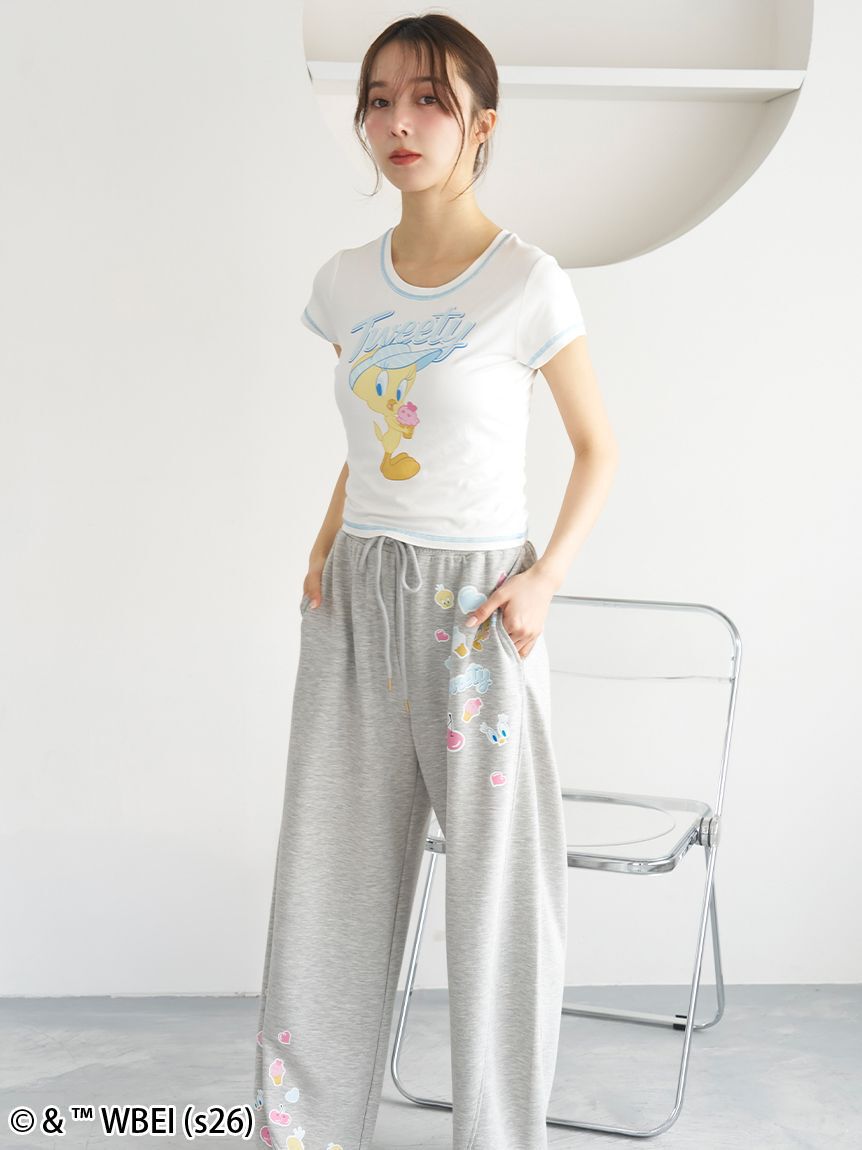 SNIDEL HOME「【Tweety】【接触冷感】ミニＴシャツ」|ルームウェア|