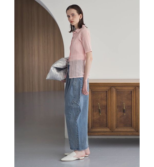 ELENDEEK「SHEER PLEATS KT TOP」|ニット・セーター|