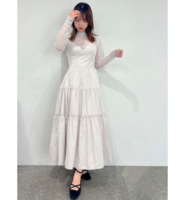 dazzlin「コルセットキャミワンピースセット」|ワンピース|
