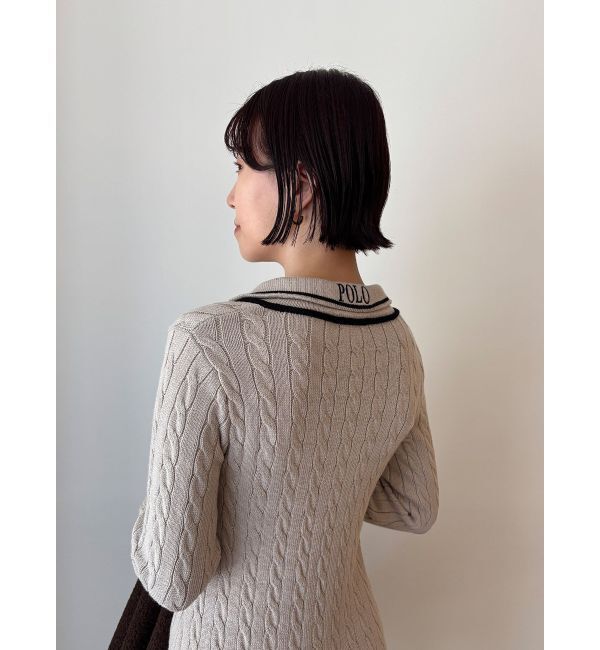 LAGUNAMOON「【POLO BCSコラボ】ケーブルラインニットワンピース」|ワンピース|