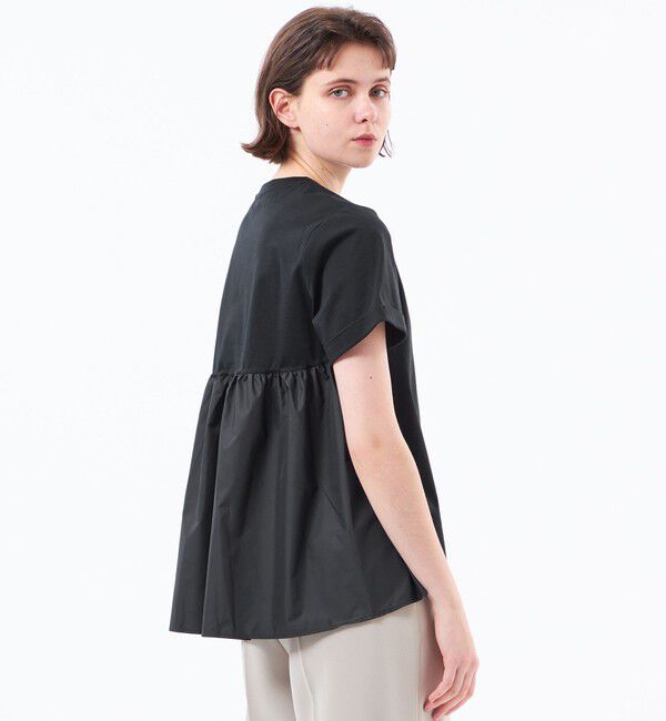MACKINTOSH PHILOSOPHY「【WEB&一部店舗限定】タフタコンビカットソー」|Tシャツ・カットソー|ブラック
