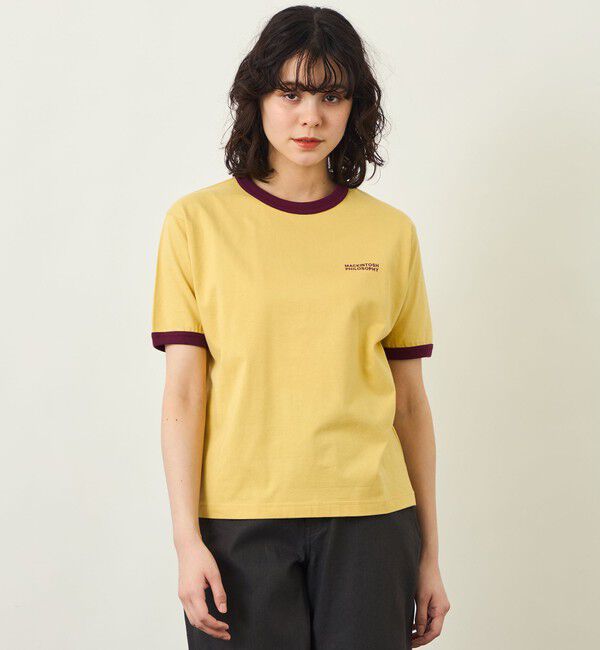 MACKINTOSH PHILOSOPHY「GREY LABEL リンガーロゴTシャツ」|Tシャツ・カットソー|イエロー
