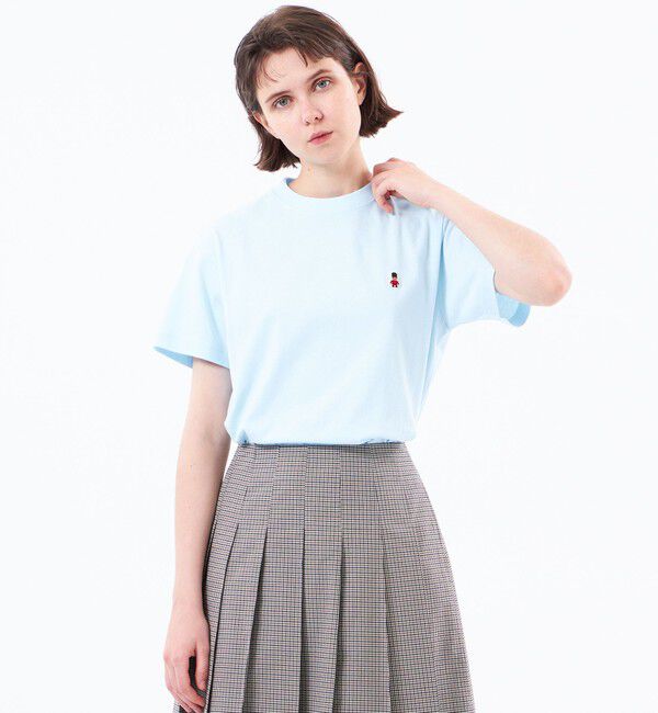 MACKINTOSH PHILOSOPHY「【WEB&一部店舗限定】バッキンガムベア ワッペンTシャツ」|Tシャツ・カットソー|ライトブルー