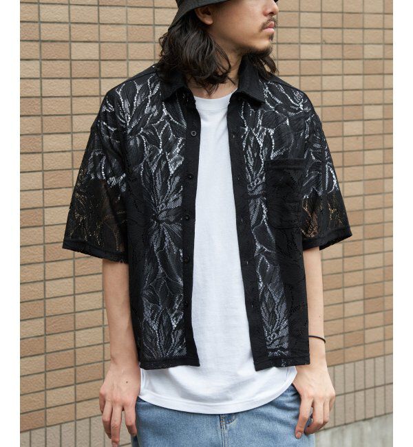 VENCE share style「レースハンソデシャツ」|Tシャツ・カットソー|