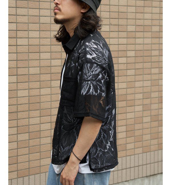 VENCE share style「レースハンソデシャツ」|Tシャツ・カットソー|