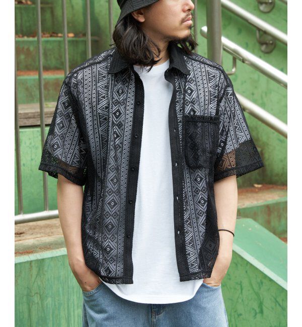 VENCE share style「レースハンソデシャツ」|Tシャツ・カットソー|