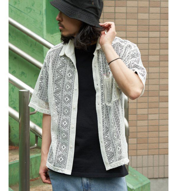 VENCE share style「レースハンソデシャツ」|Tシャツ・カットソー|アイボリー