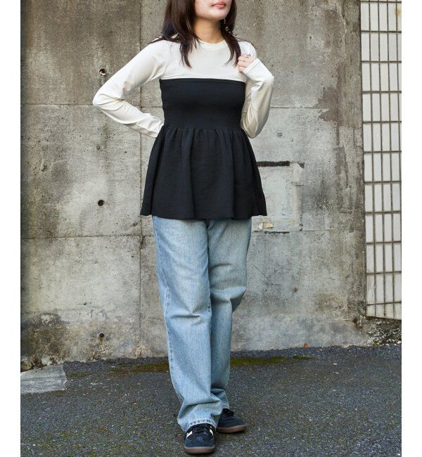 VENCE share style「異素材コンビビスチェ風プルオーバー」|その他|