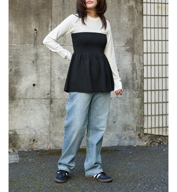 VENCE share style「異素材コンビビスチェ風プルオーバー」|その他|
