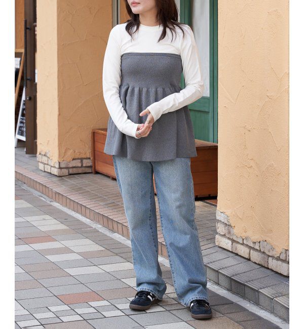 VENCE share style「異素材コンビビスチェ風プルオーバー」|その他|