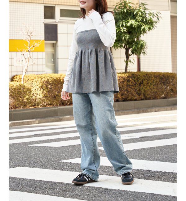 VENCE share style「異素材コンビビスチェ風プルオーバー」|その他|