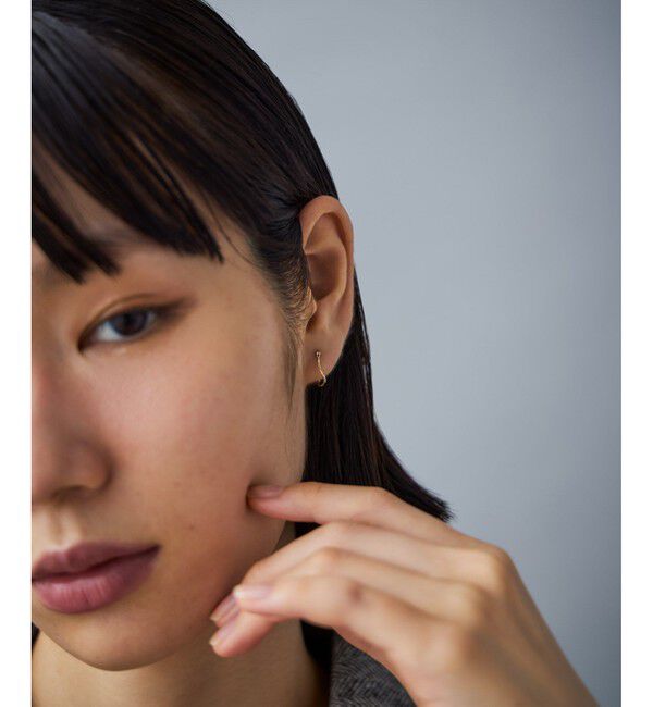 Jouete「K10YG フープピアス ツイスト」|ピアス|