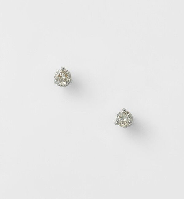 agete「プラチナダイヤモンドピアス」|ピアス|