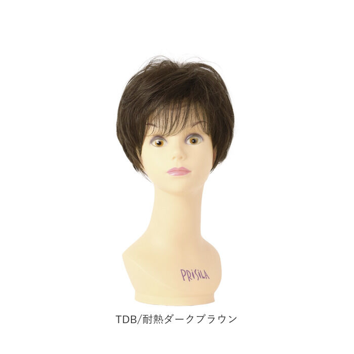 BACKYARD FAMILY「プリシラ ウィッグ 通販 部分ウィッグ ショート 六分ウィッグ ミセス フェザーカールハーフ」|ヘアスタイリング|
