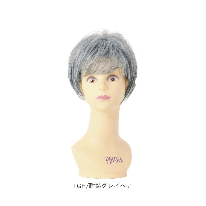 BACKYARD FAMILY「プリシラ ウィッグ 通販 部分ウィッグ ショート 六分ウィッグ ミセス フェザーカールハーフ」|ヘアスタイリング|