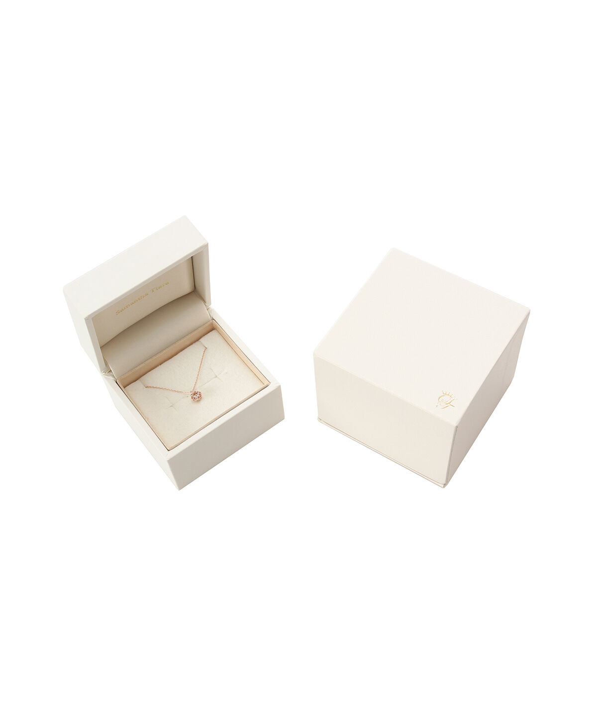 Samantha Tiara「K10PG モルガナイトフラワーモチーフネックレス≪4月 誕生石≫」|ネックレス|