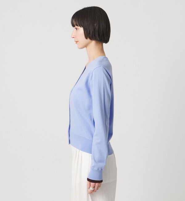 UNITED ARROWS「エンブロイダリー バイカラー カーディガン ‐ウォッシャブル‐」|カーディガン|