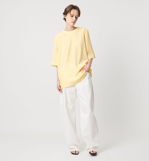 AEWEN MATOPH「＜AEWEN MATOPH＞ショルダーパッド Tブラウス ‐ ウォッシャブル ‐」|シャツ・ブラウス|