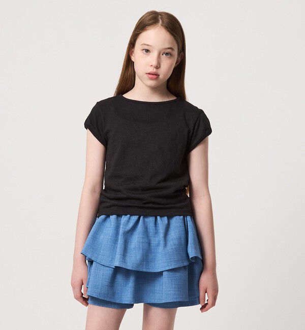 UNITED ARROWS green label relaxing「【WEB限定】ハート シシュウ Tシャツ / キッズ 100cm-160cm」|Tシャツ・カットソー|