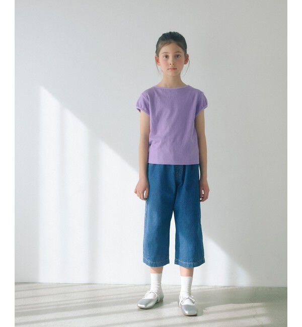 UNITED ARROWS green label relaxing「【WEB限定】ハート シシュウ Tシャツ / キッズ 100cm-160cm」|Tシャツ・カットソー|