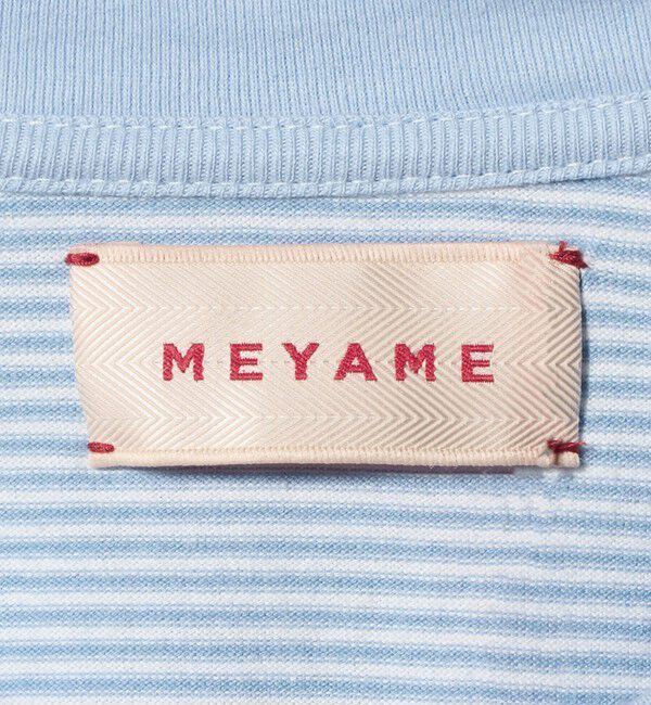 BEAUTY&YOUTH UNITED ARROWS「＜MEYAME＞ボーダー スリット ロングスリーブ Tシャツ」|Tシャツ・カットソー|