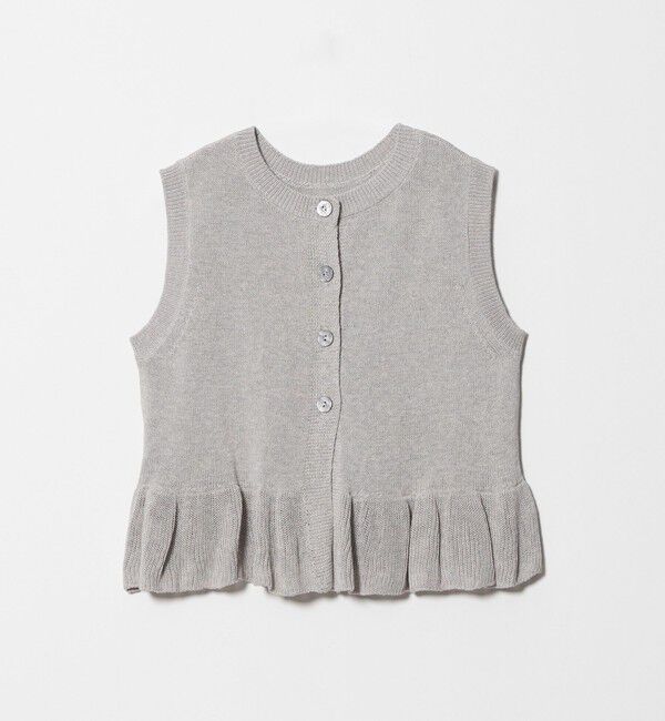 BEAUTY&YOUTH UNITED ARROWS「コットン ペプラム 2WAY ベスト ウォッシャブル」|ベスト・ジレ|LT.GRAY