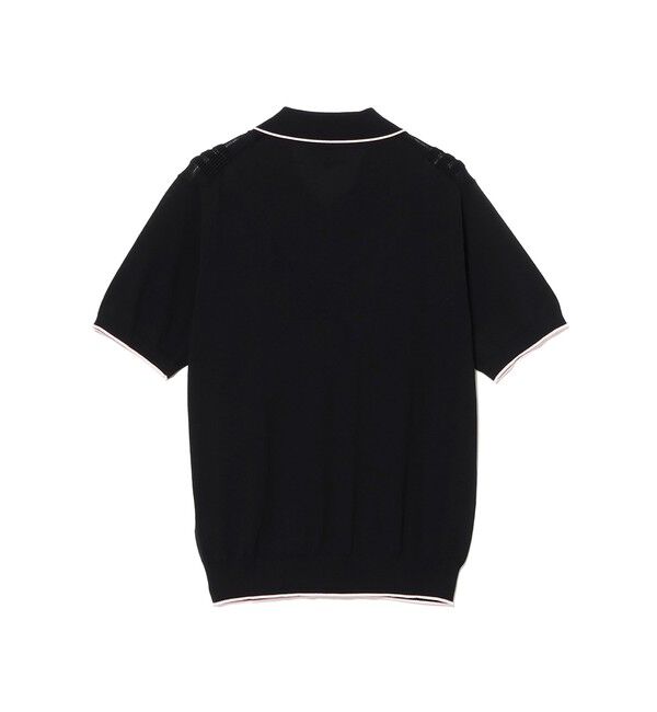 BEAMS PLUS「Knit Polo Raised Pattern Jacquard Line」|ポロシャツ|
