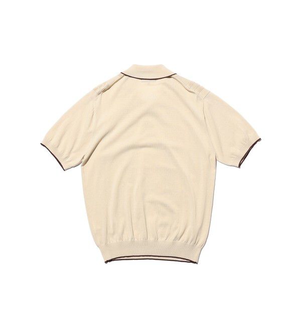 BEAMS PLUS「Knit Polo Raised Pattern Jacquard Line」|ポロシャツ|
